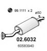 ALFA 60583940 Middle Silencer